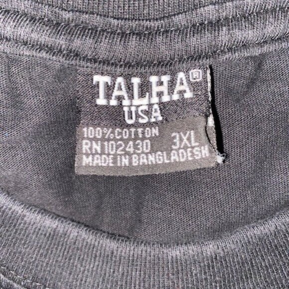 Talha 100% Cotton IMMA a BOSS Black T-Shirt 3XL - Picture 5 of 5
